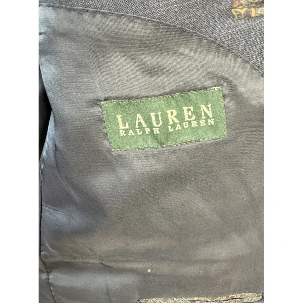 Lauren Ralph Lauren 42R 42x32 Blue‎ Glenn Check 100% Wool Mens Suit